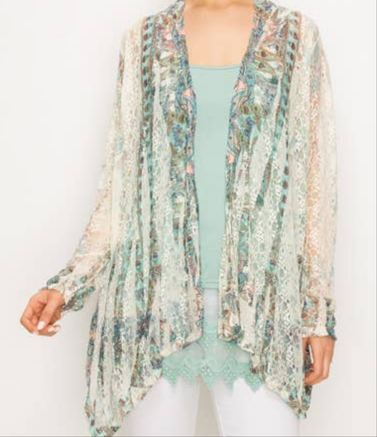 Lace Cardigan 407-493 TP/TQ
